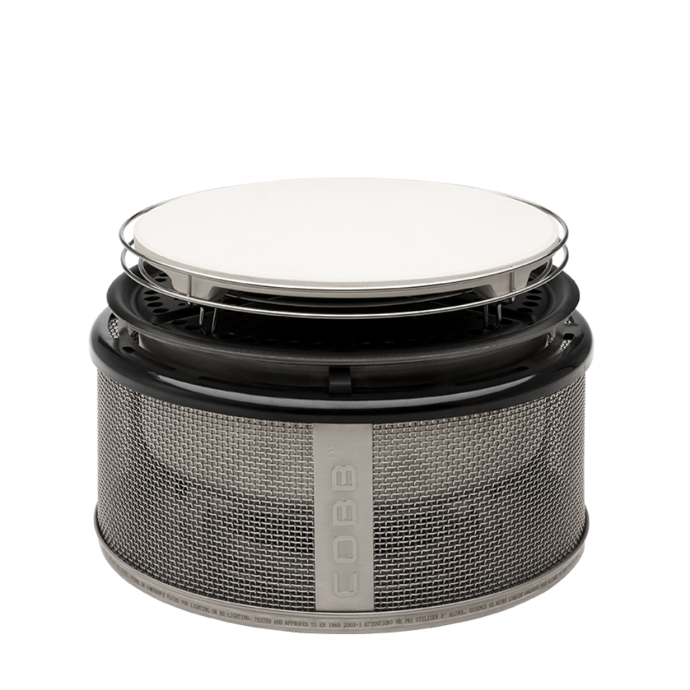 COBB portable cooker with Pizza Stone on top