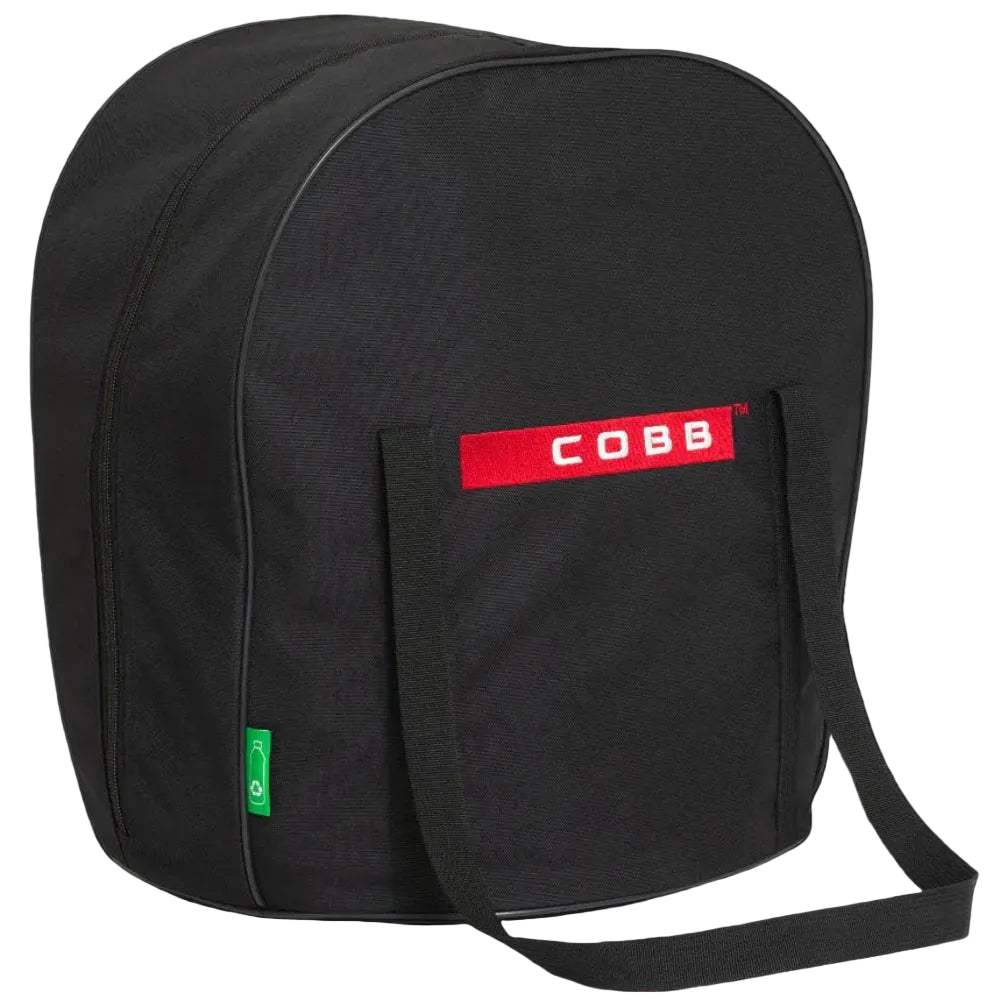 Black bag with a red COBB label on a white background