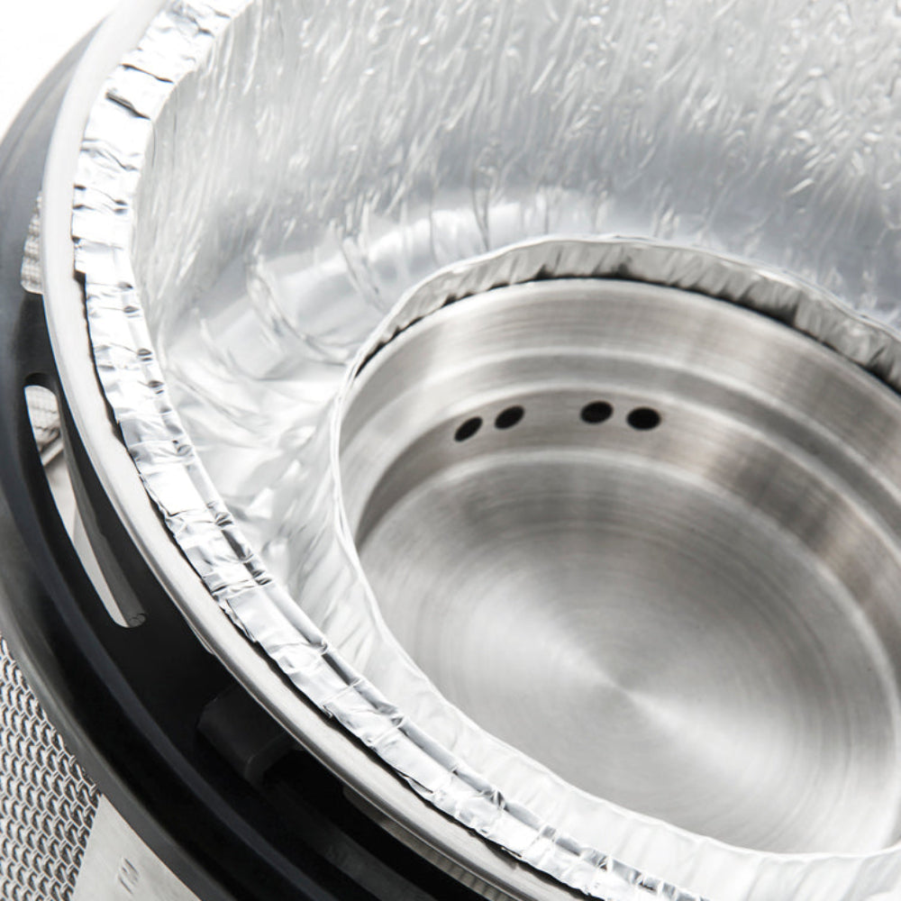 COBB silver foil inner sleeves in a COBB grill