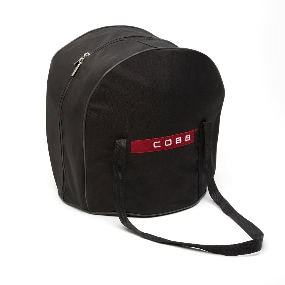 Black bag with a red 'COBB' logo on a white background