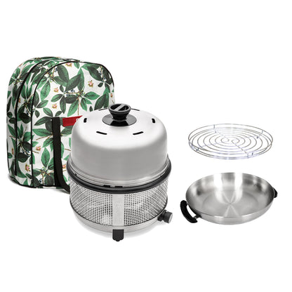 Set of 'COBB' camping cookware including a Dish, Rack, and carrying case on a white background